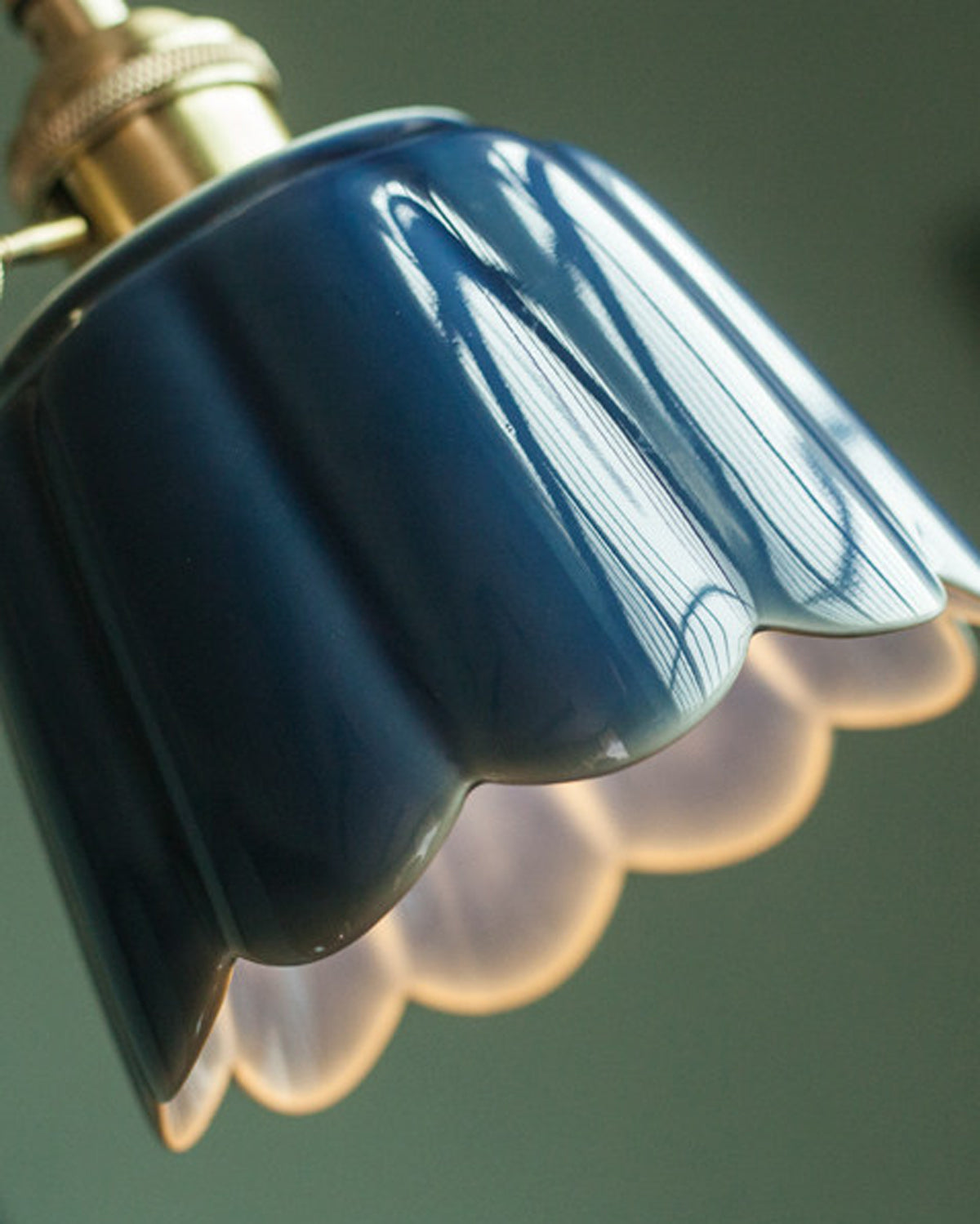 Lotus Bud Ceramic Pendant Light