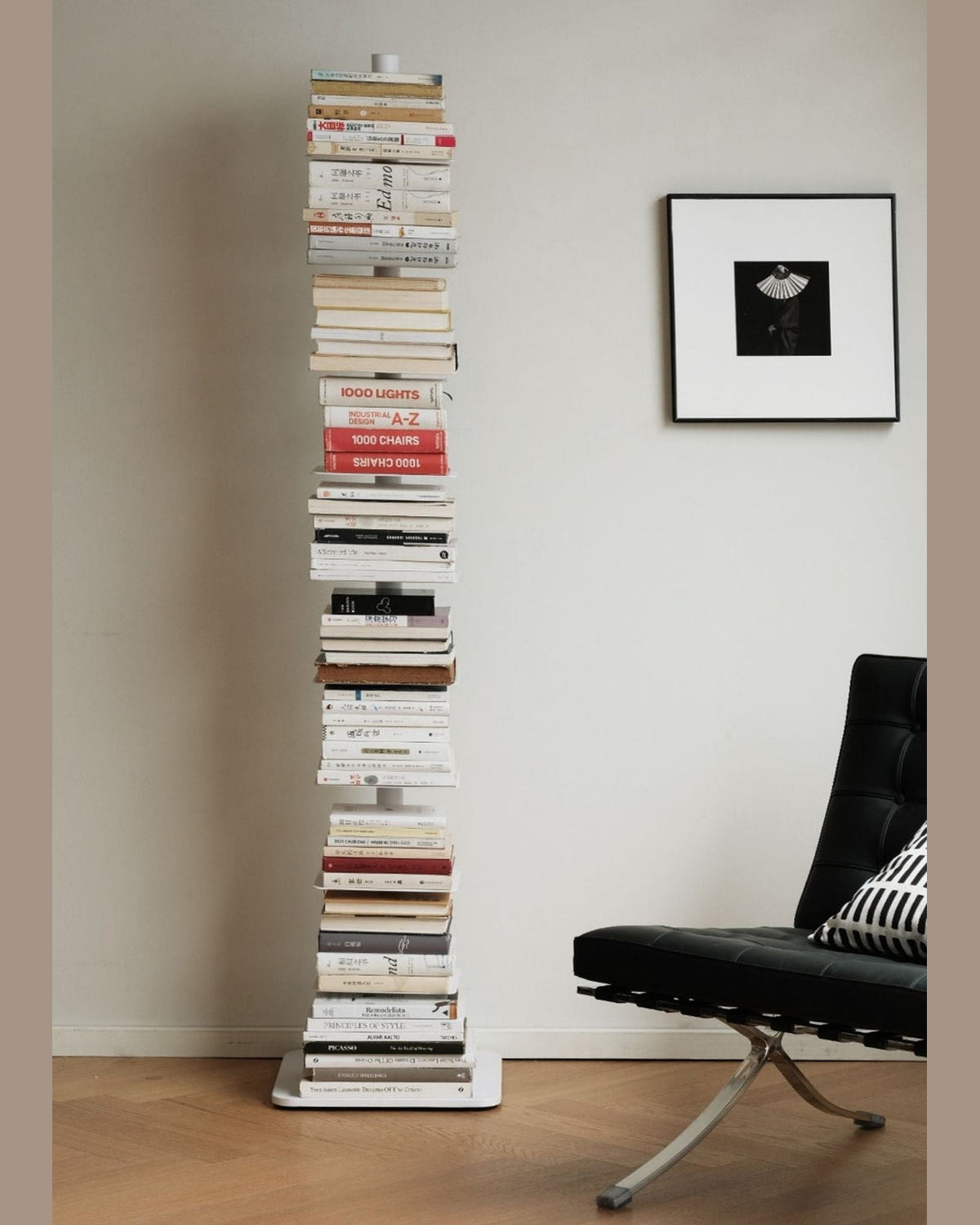 Axis Rotating Book Tower