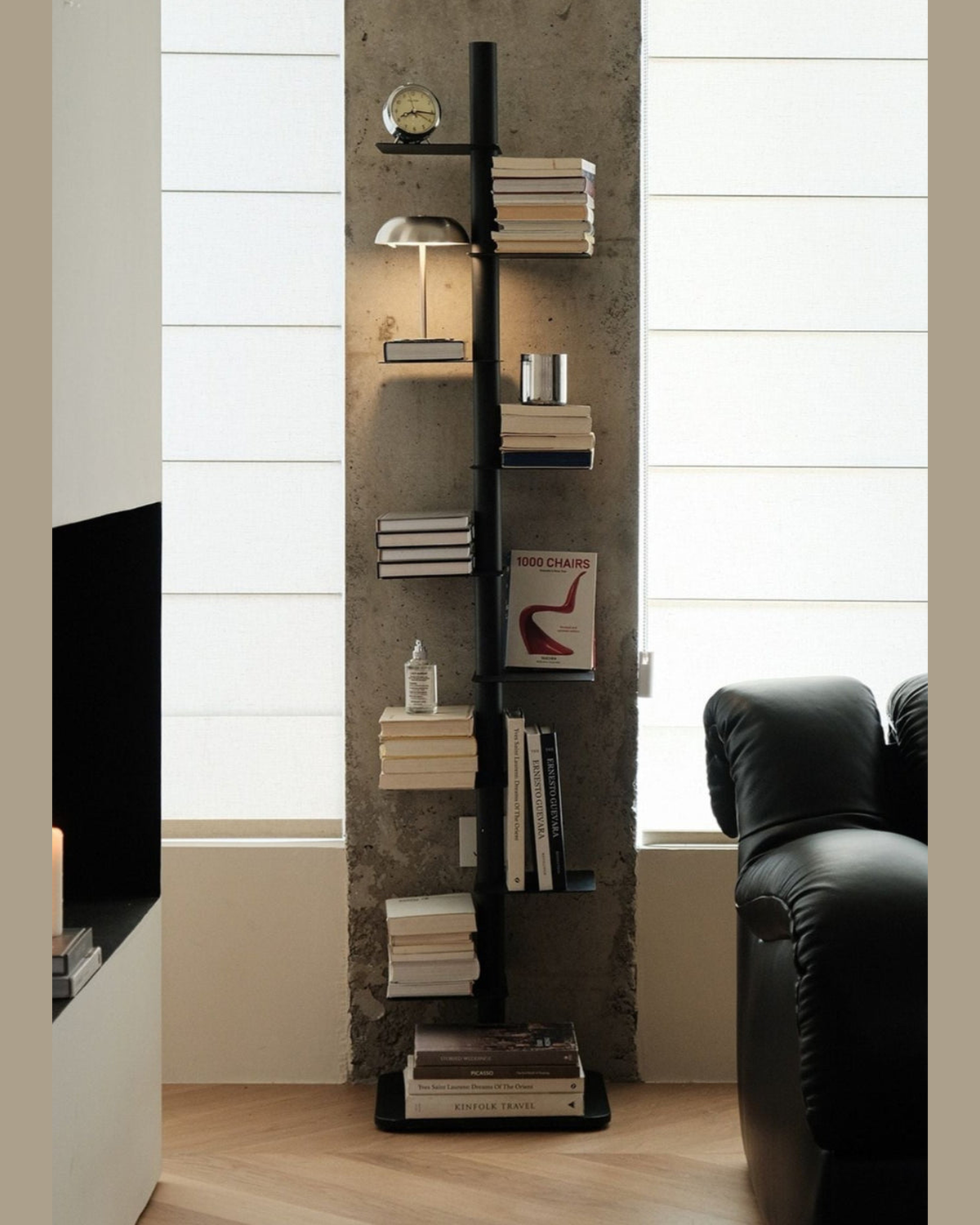 Axis Rotating Book Tower