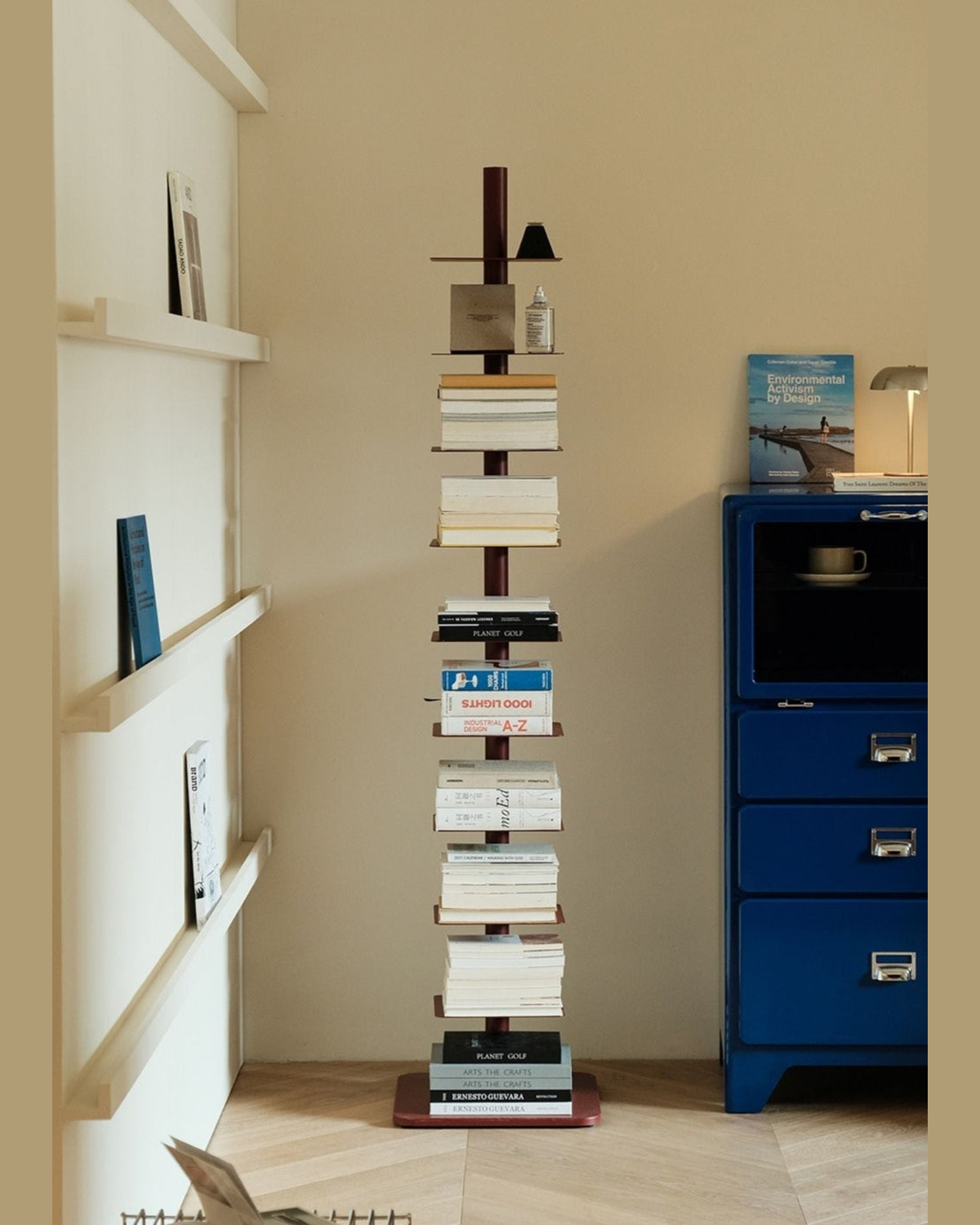 Axis Rotating Book Tower