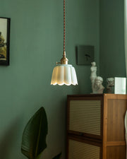 Lotus Bud Ceramic Pendant Light