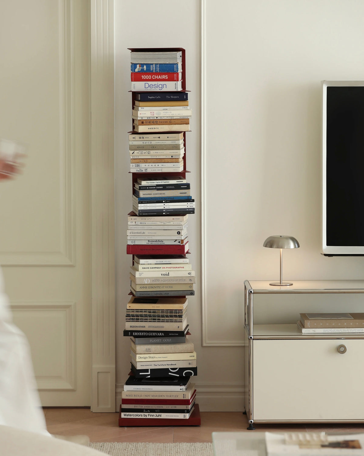 Axis Rotating Book Tower