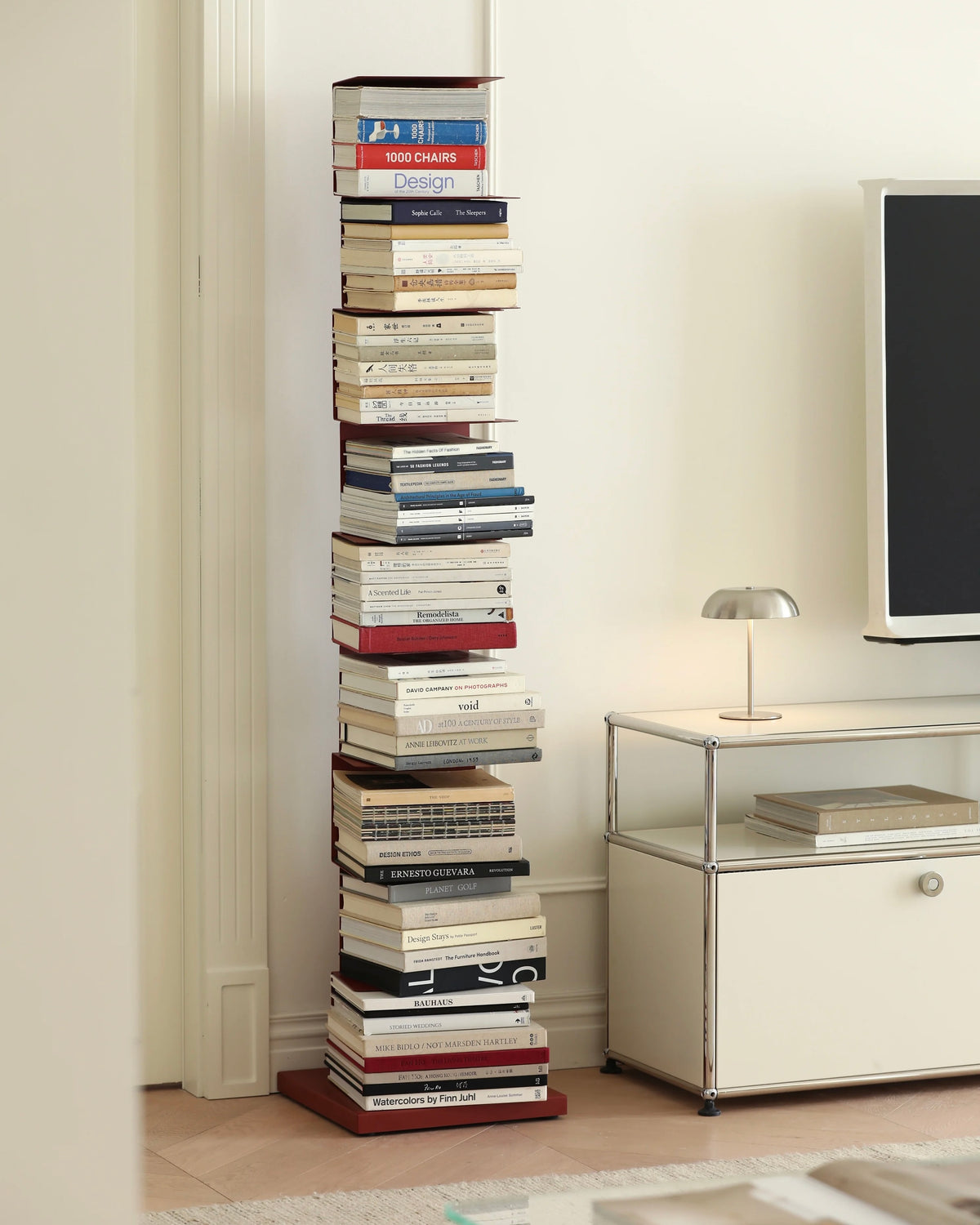 Axis Rotating Book Tower