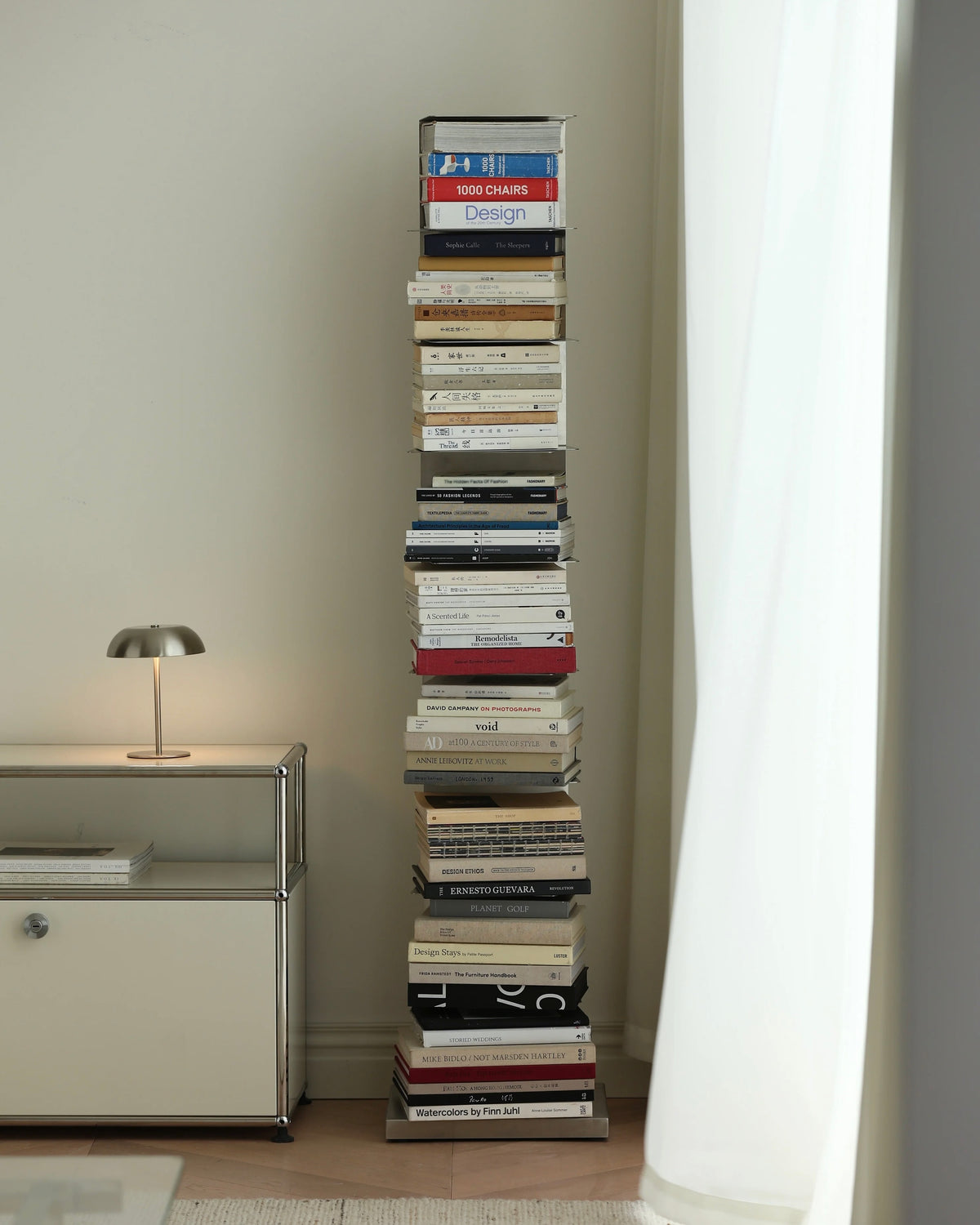 Axis Rotating Book Tower