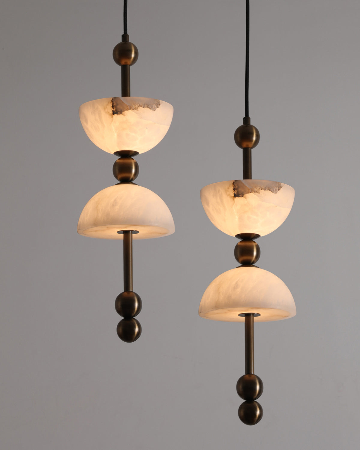 Alabaster Totem Pendant Light