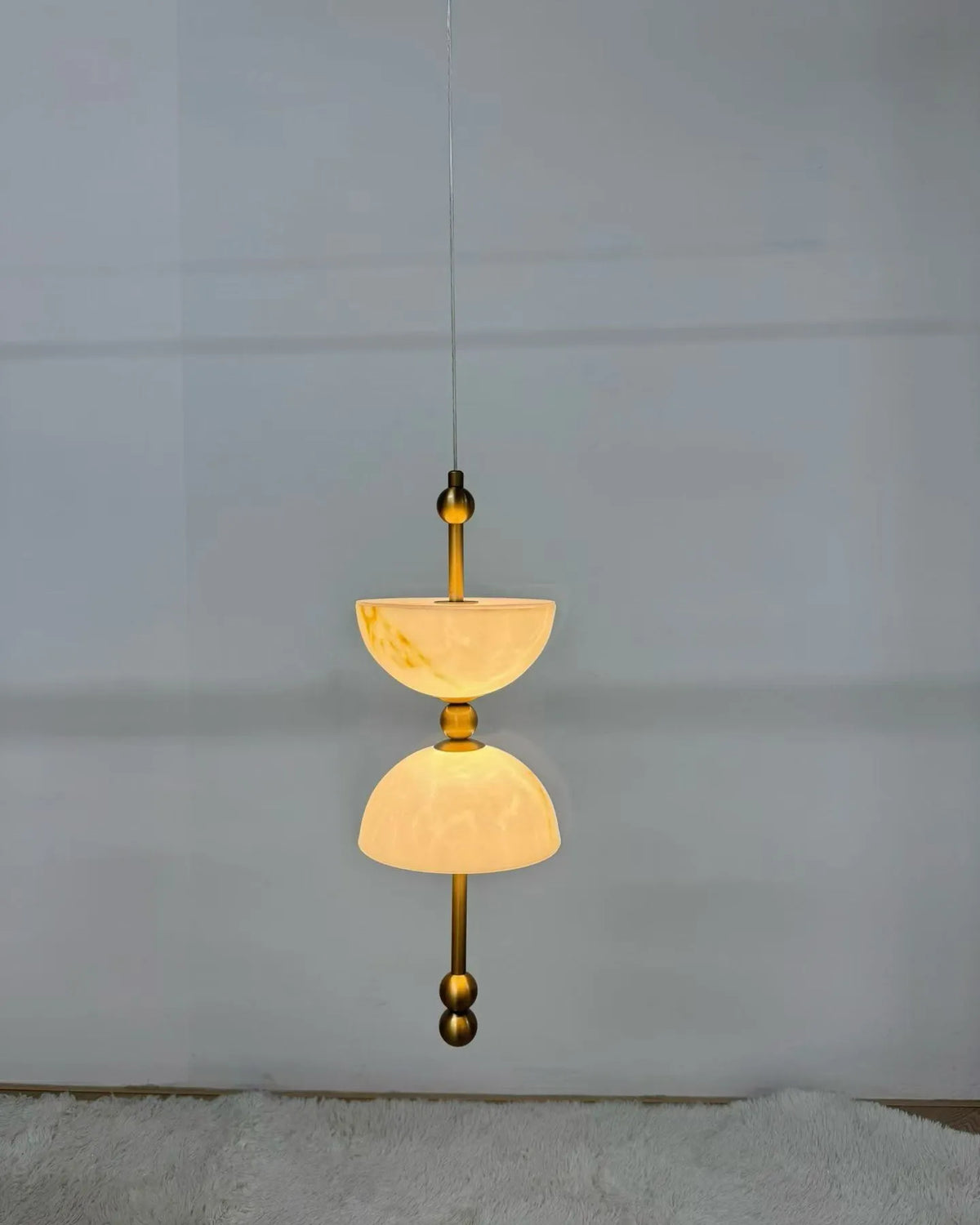 Alabaster Totem Pendant Light