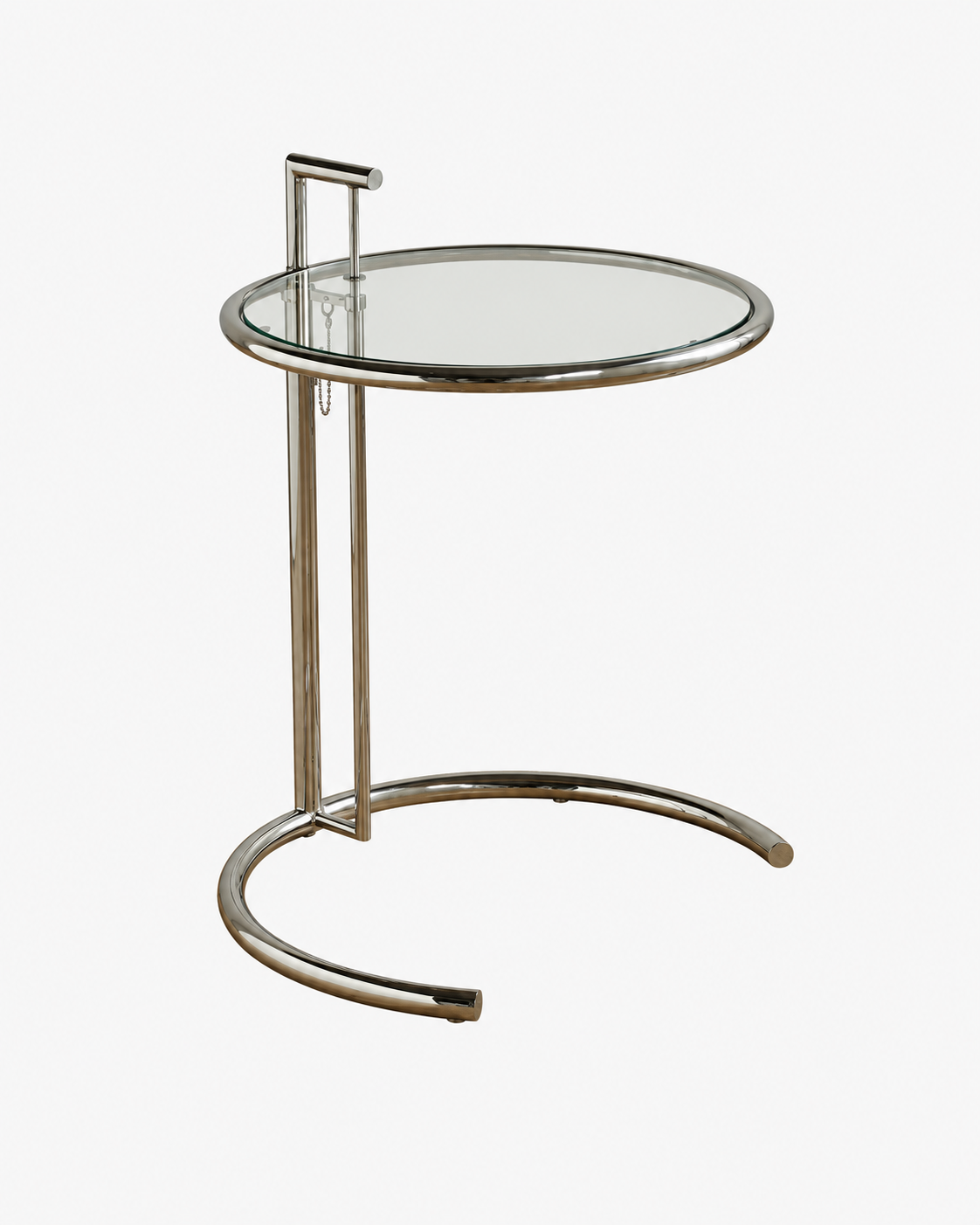 Arc Adjustable Glass Side Table