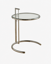 Arc Adjustable Glass Side Table