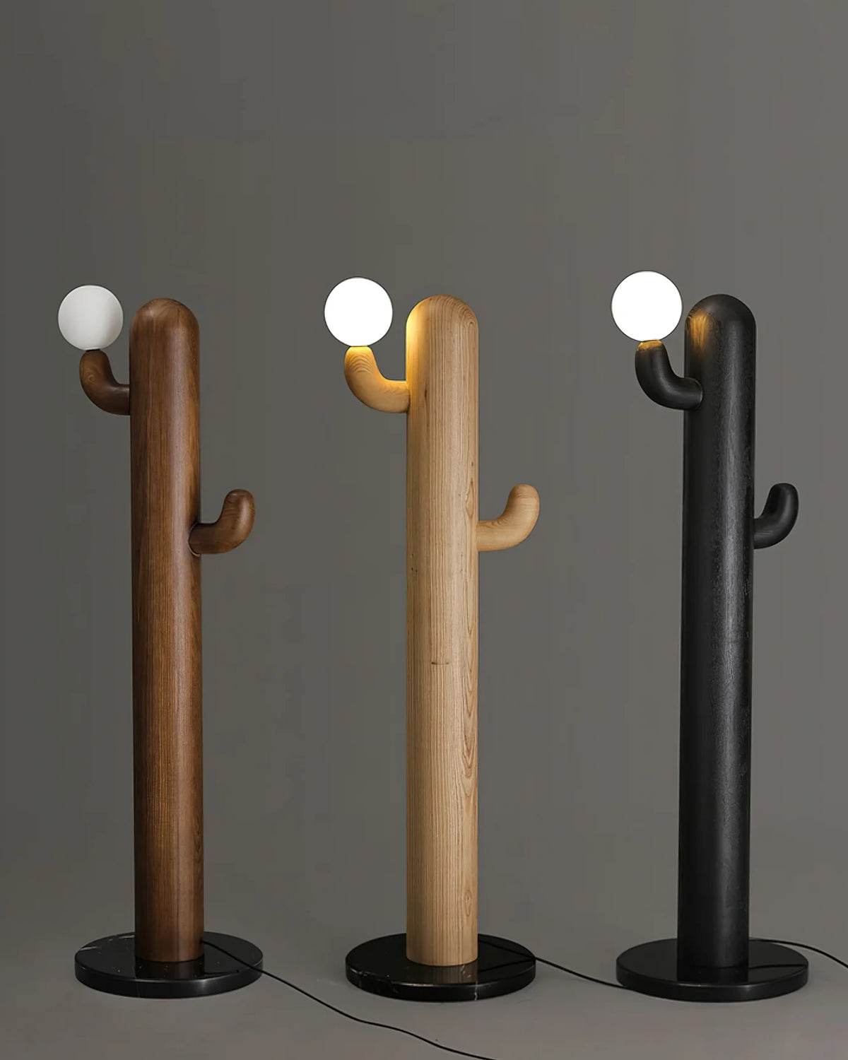 Cactus Wood Floor Lamp