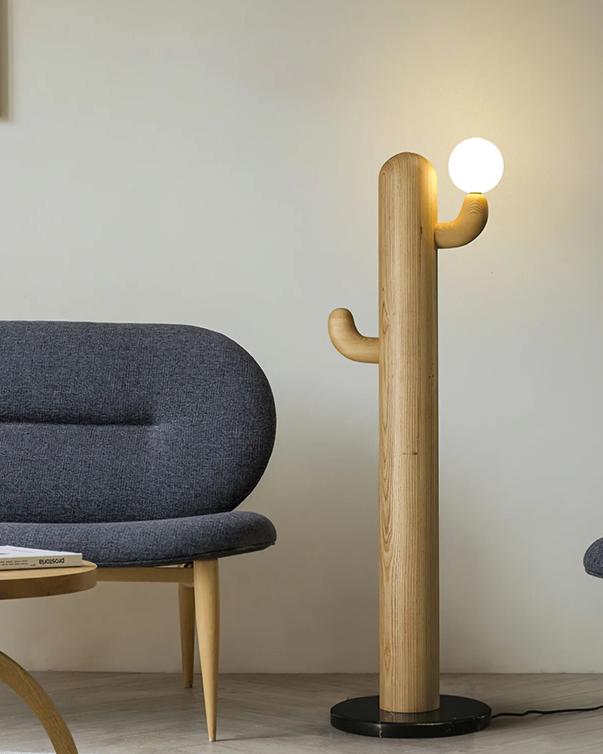 Cactus Wood Floor Lamp