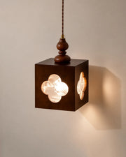 Clover Window Wooden Pendant Light