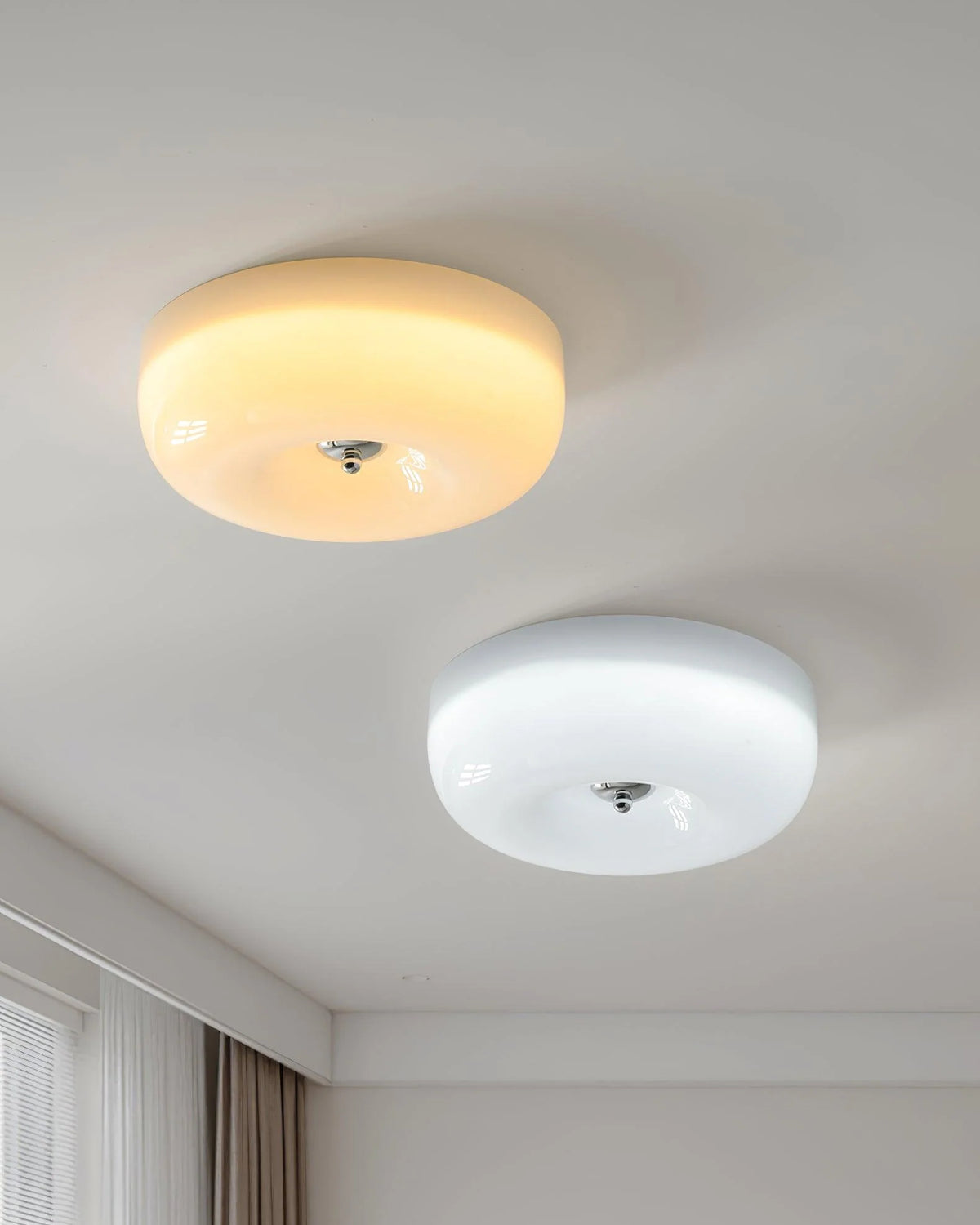 Cream Pudding Ceiling Lamp