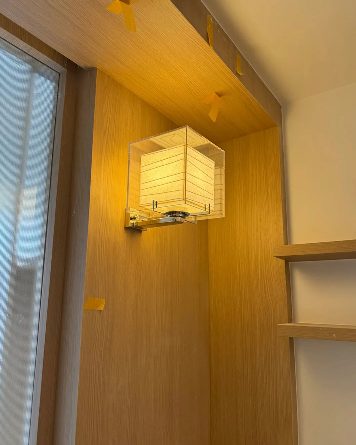 Cube Xuan Paper Wall Lamp