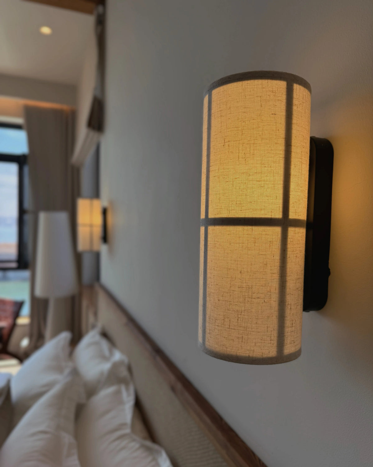 Cylinder Fabric Wall Lamp