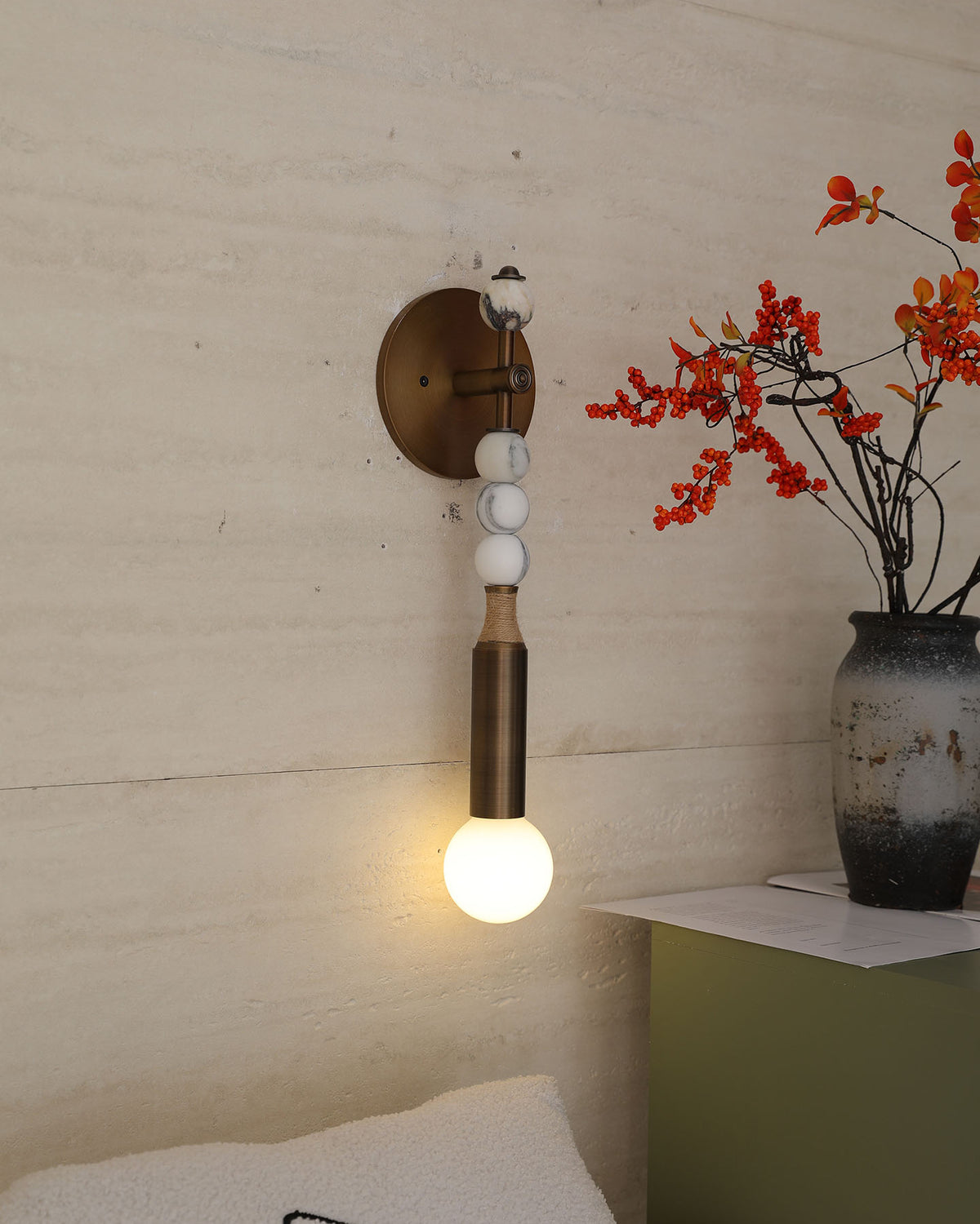 Earthen Rhythm Wall Light