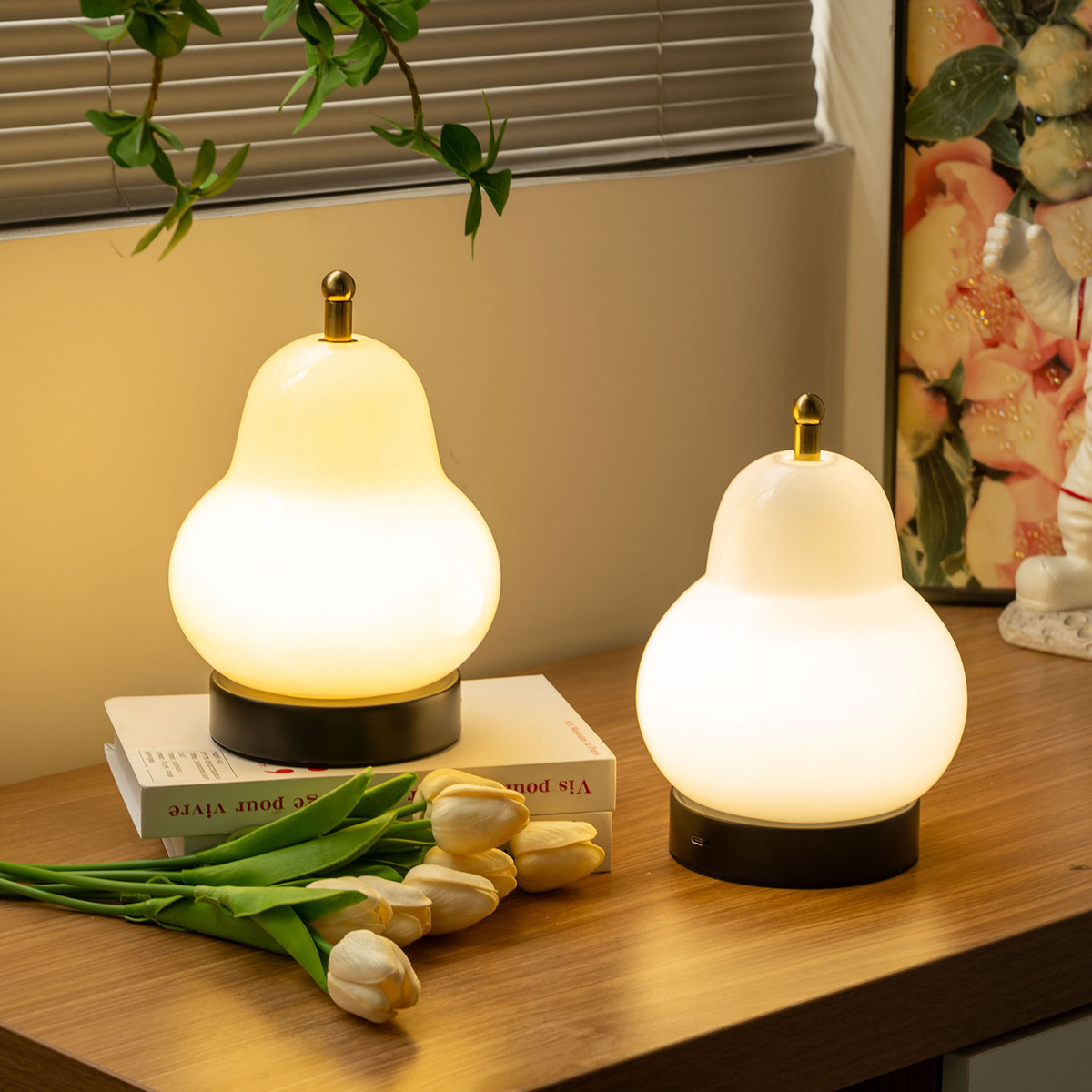 French Pear Table Lamp