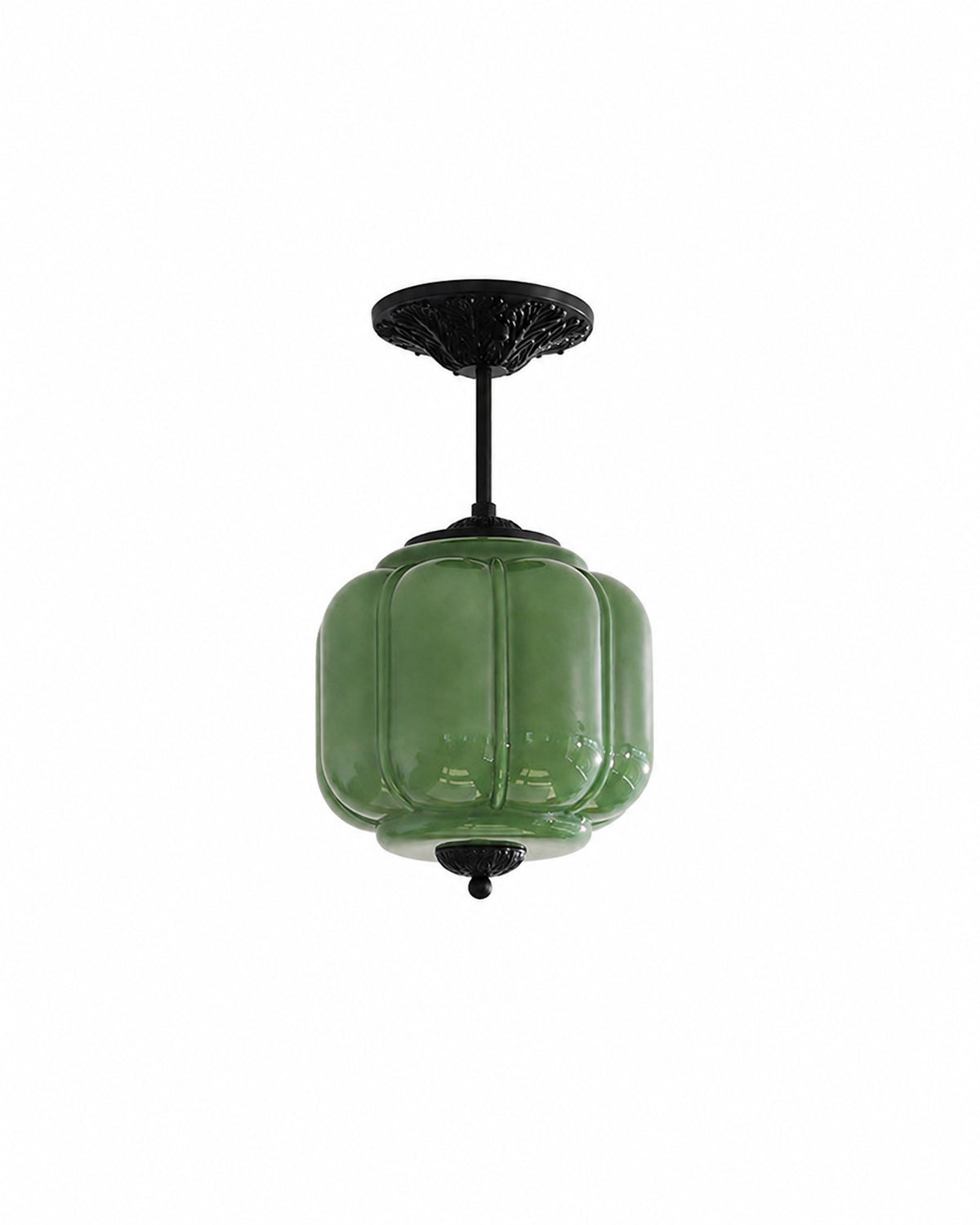 Murano Pumpkin Glass Pendant Lamp