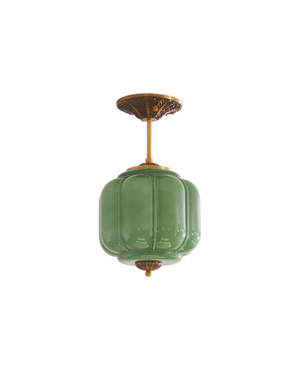 Murano Pumpkin Glass Pendant Lamp