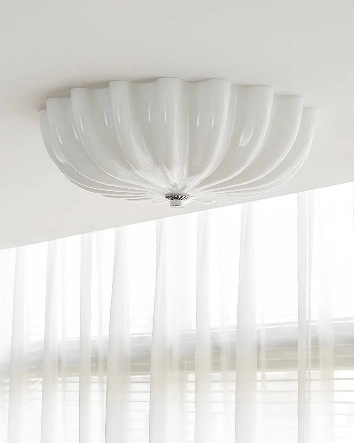Murano Glass Flush Ceiling Light