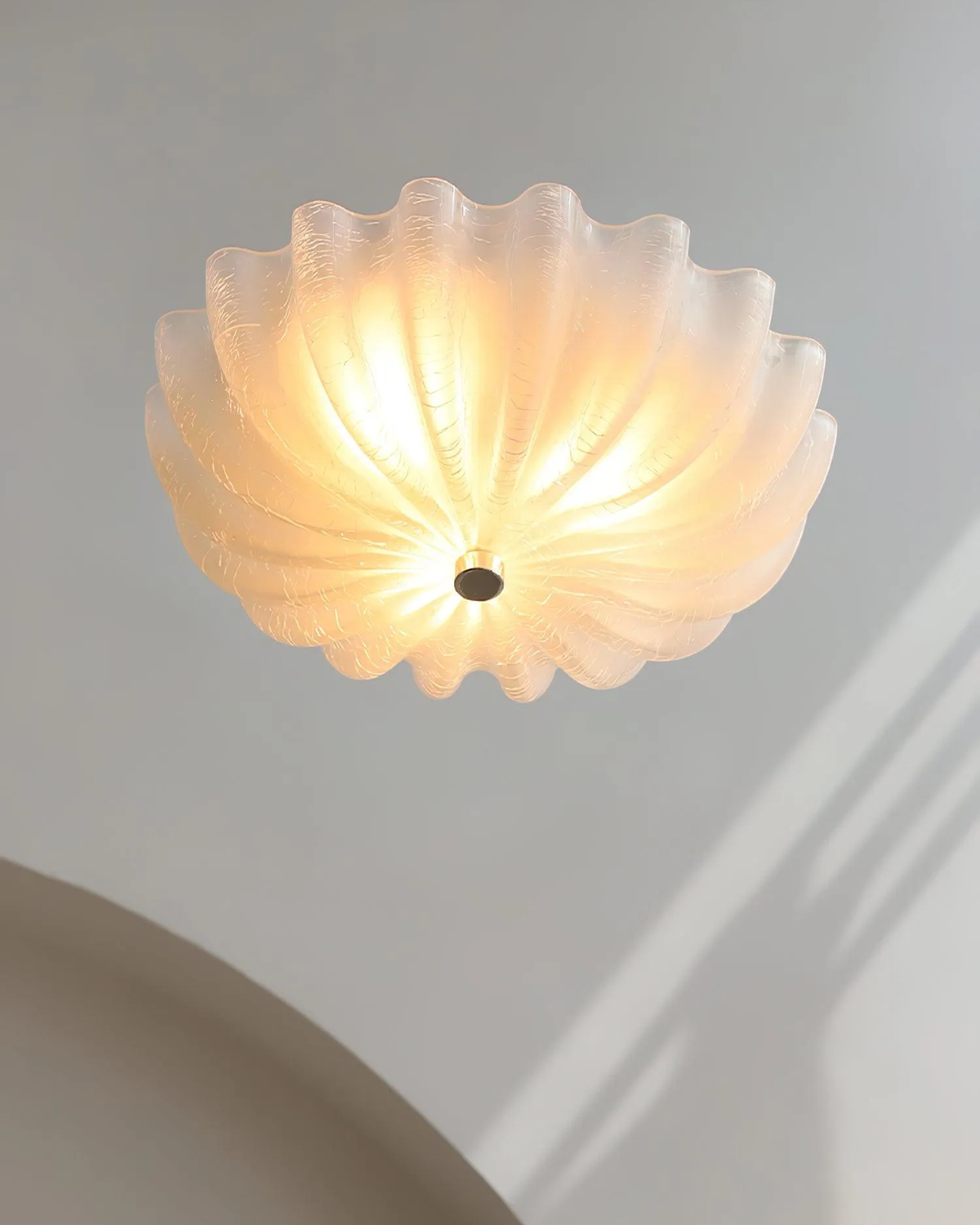 Murano Glass Flush Ceiling Light