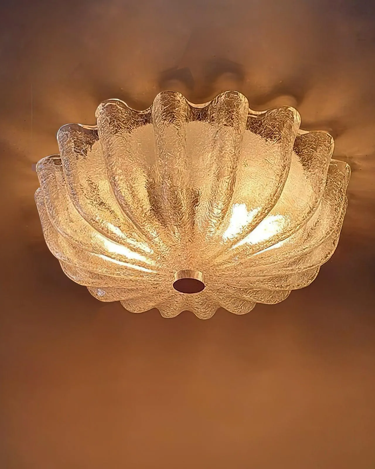 Murano Glass Flush Ceiling Light