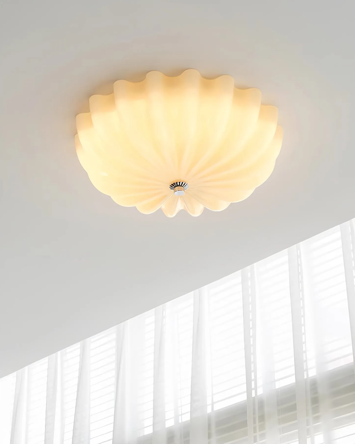 Murano Glass Flush Ceiling Light