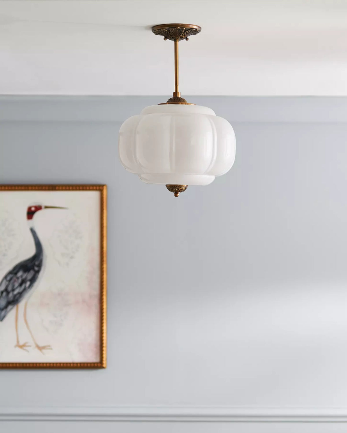 Murano Pumpkin Glass Pendant Lamp