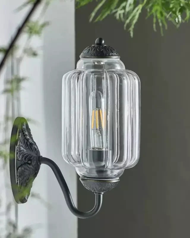 Murano Pumpkin Glass Wall Lamp
