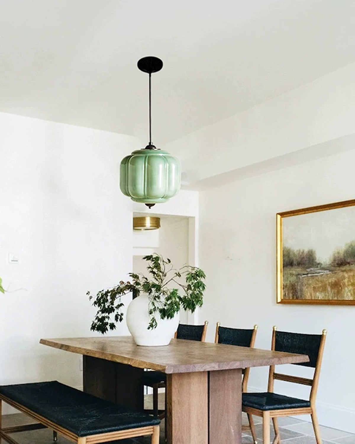 Murano Pumpkin Glass Pendant Lamp