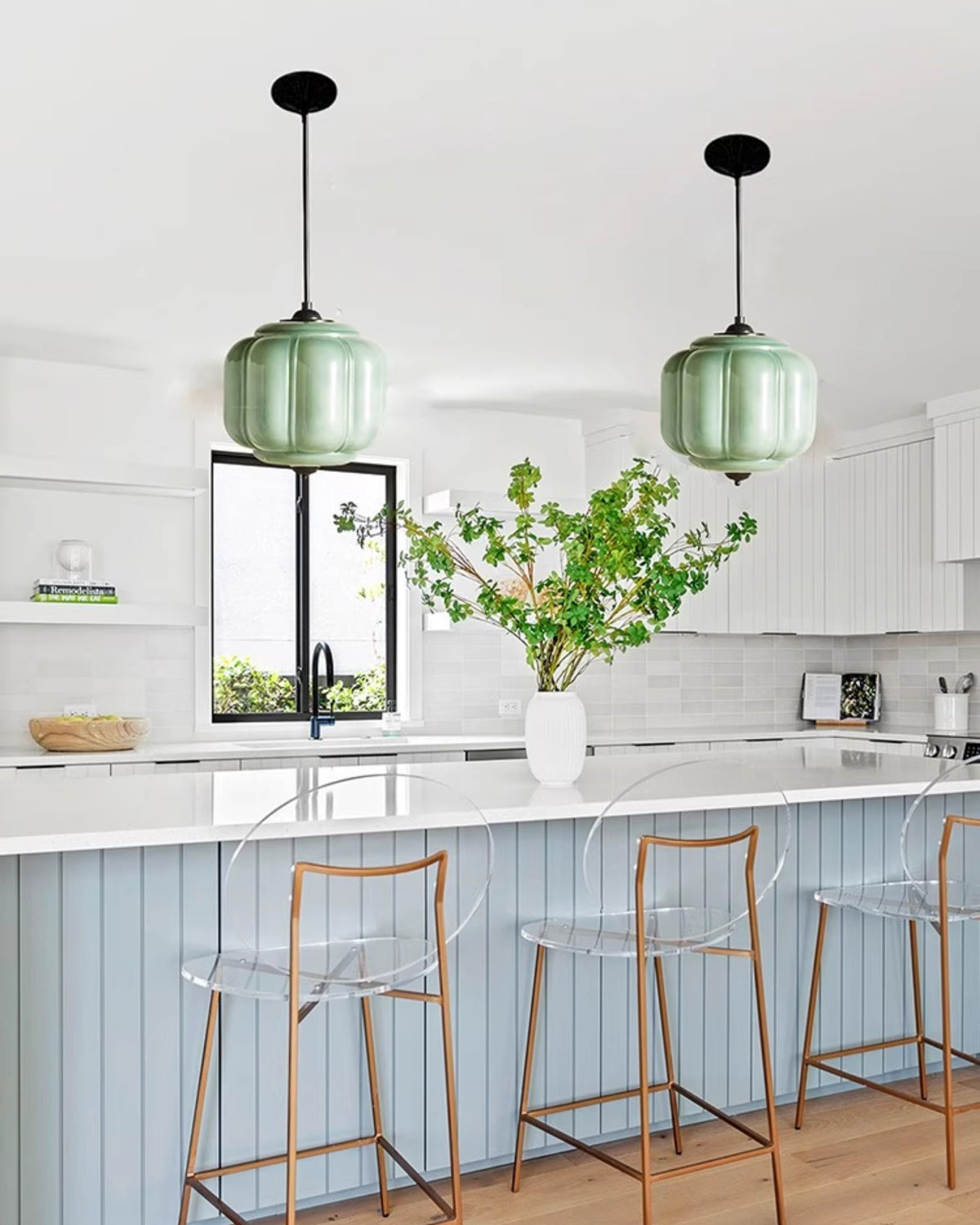 Murano Pumpkin Glass Pendant Lamp