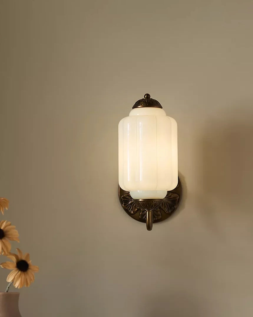 Murano Pumpkin Glass Wall Lamp