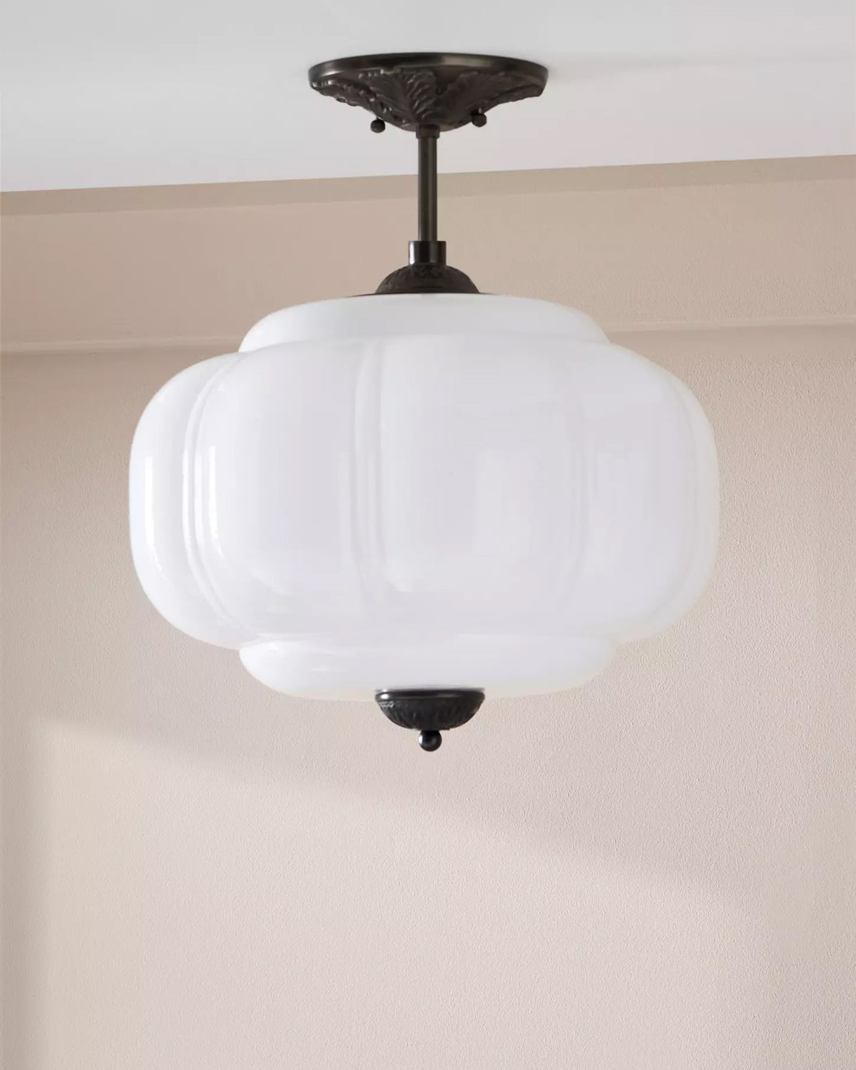 Murano Pumpkin Glass Pendant Lamp