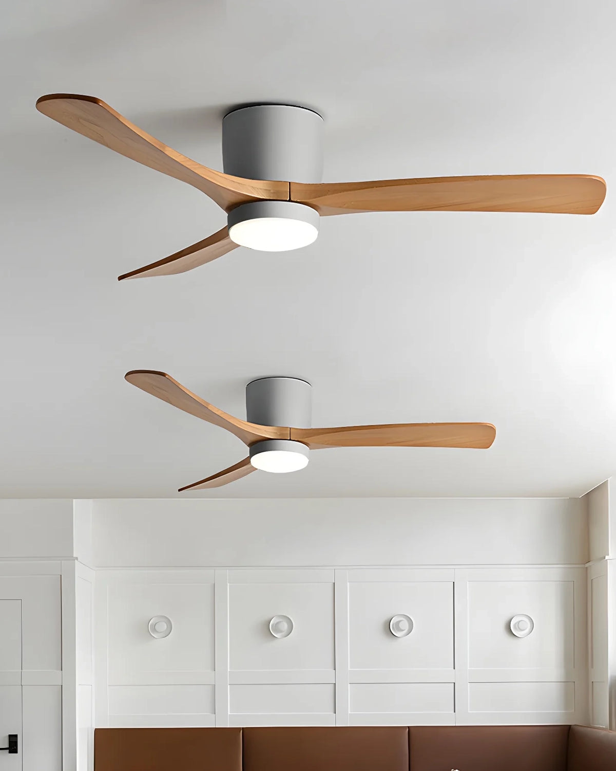 Nordic Wooden Ceiling Fan Light