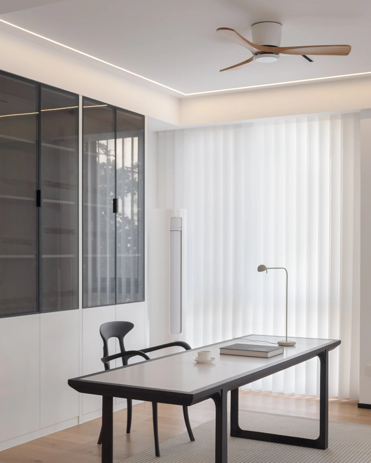 Nordic Wooden Ceiling Fan Light