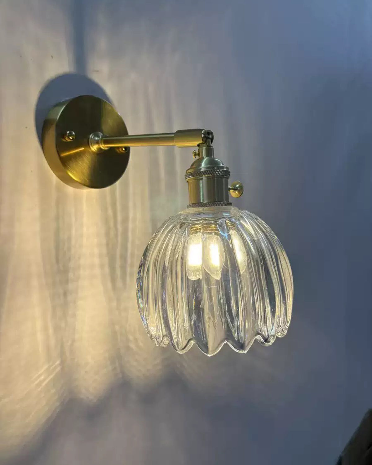 Petal Bud Glass Wall Sconce