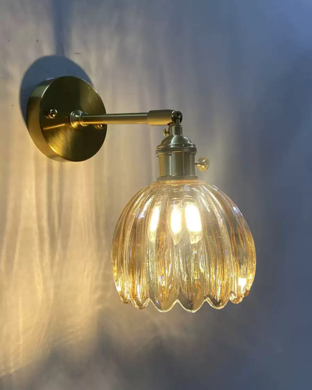 Petal Bud Glass Wall Sconce