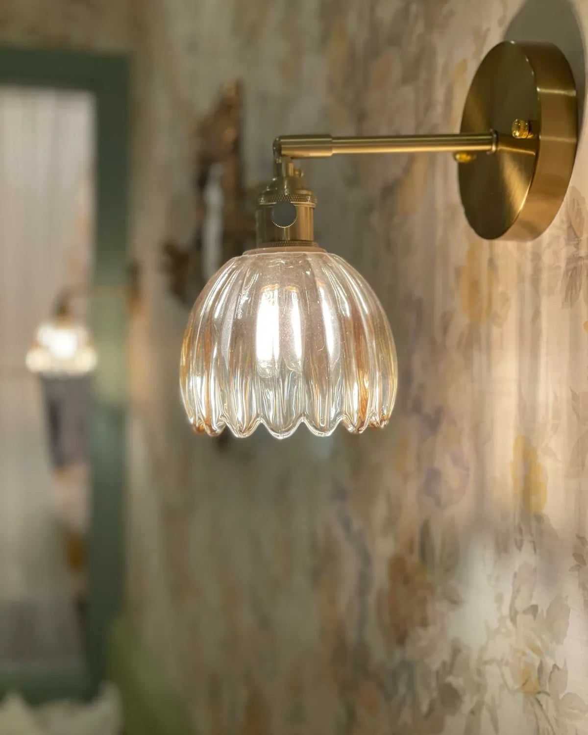 Petal Bud Glass Wall Sconce