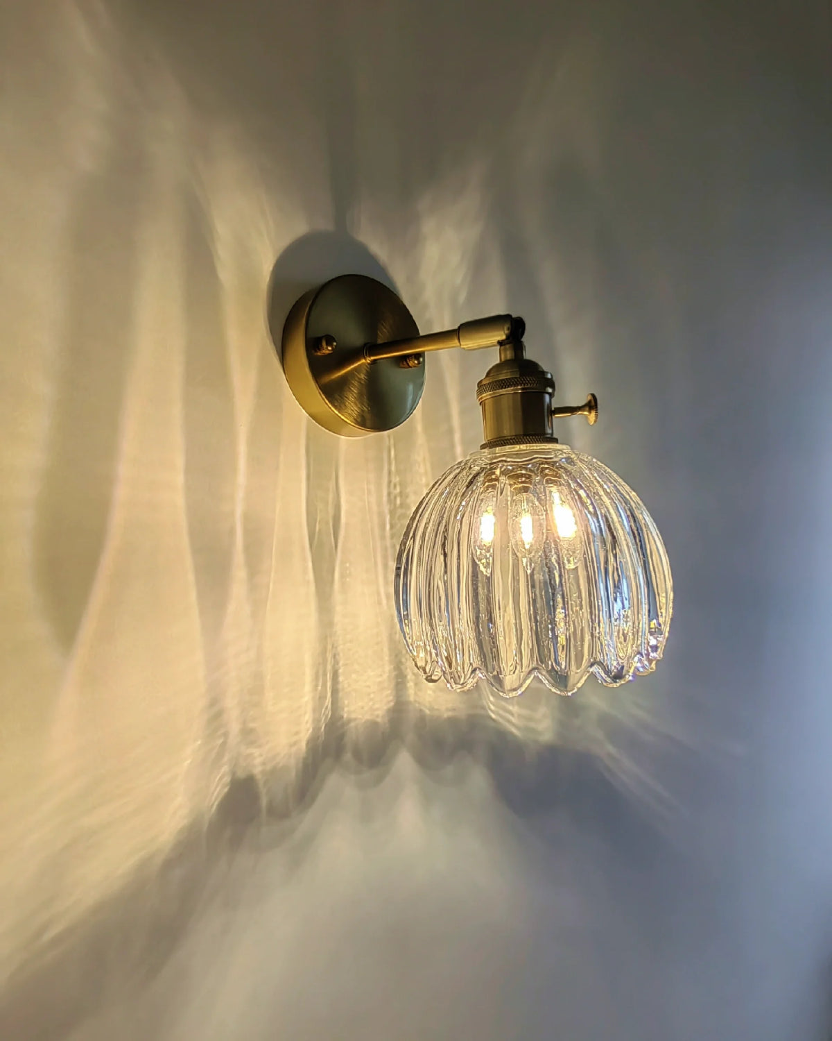 Petal Bud Glass Wall Sconce