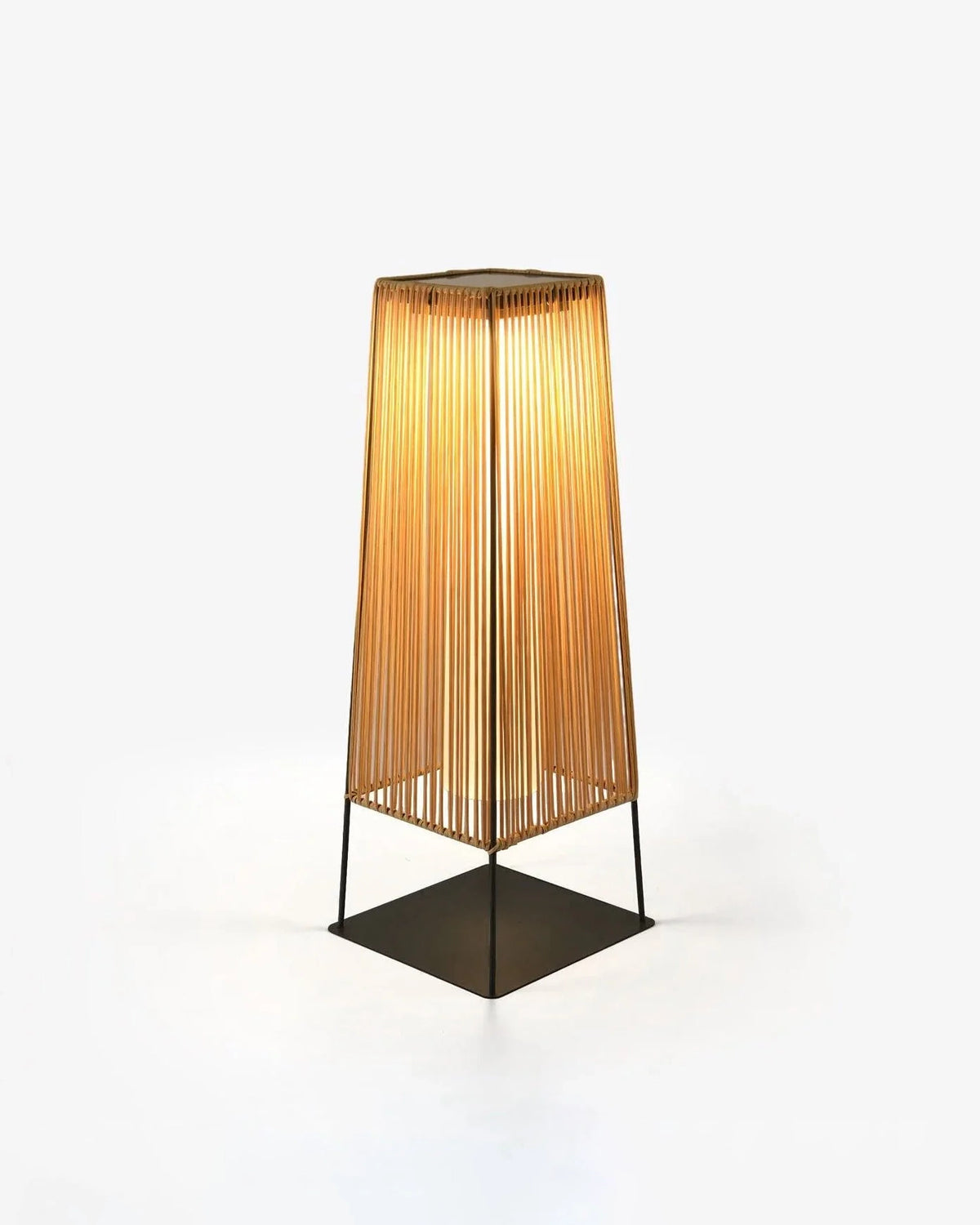 Plastic Rattan Outdoor Post Light