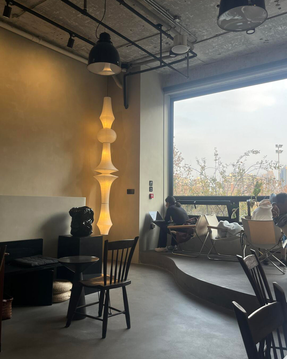 Rice Paper E Pendant Light