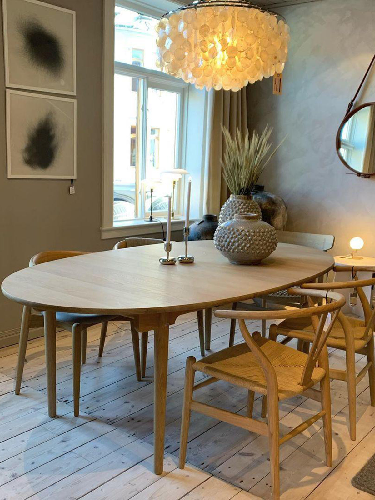 Round Shell Windbell Chandelier-elegalight