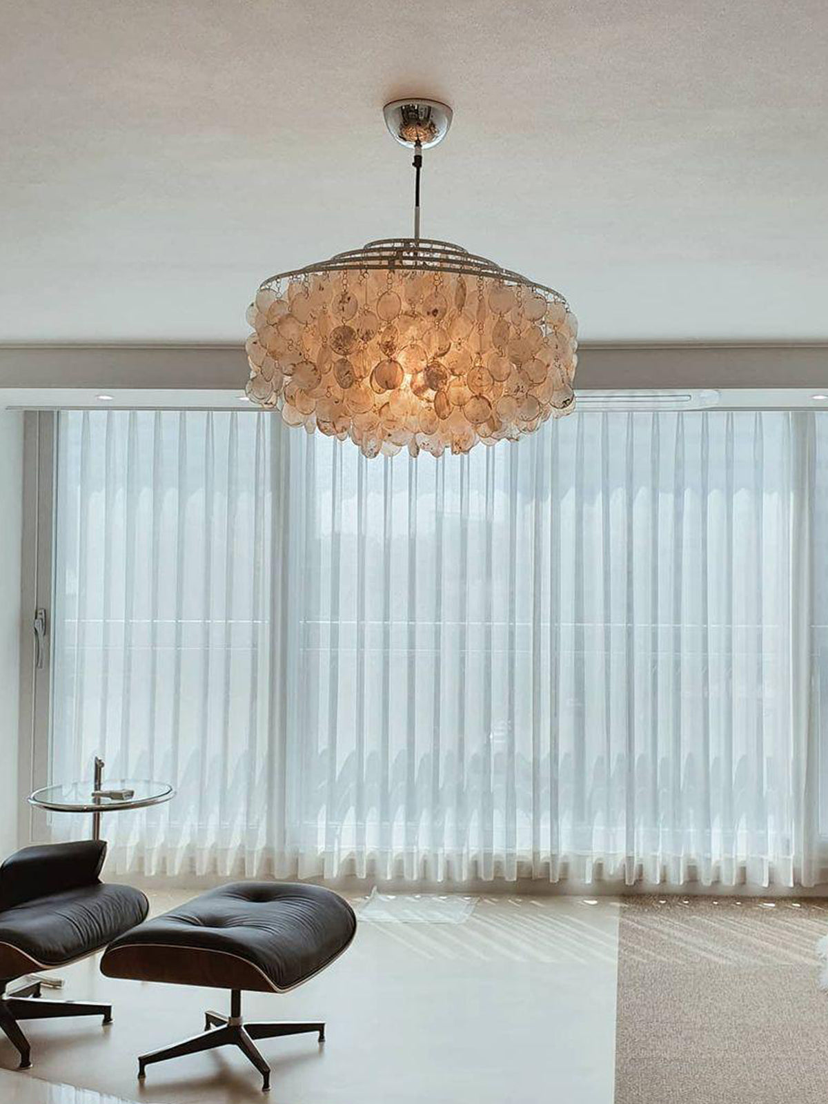Round Shell Windbell Chandelier-elegalight