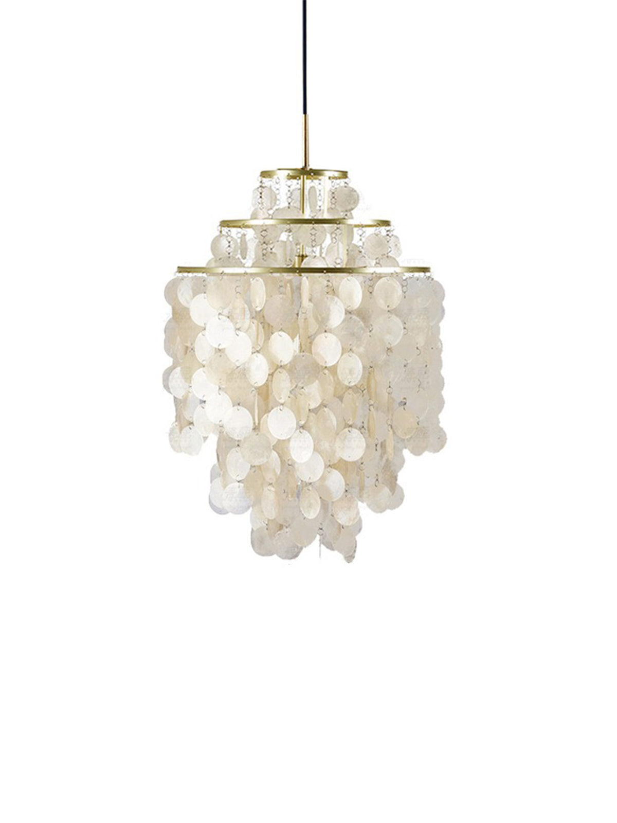 Round Shell Windbell Chandelier-elegalight