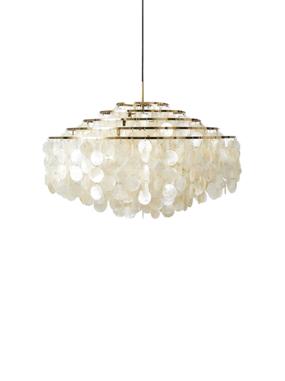 Round Shell Windbell Chandelier-elegalight