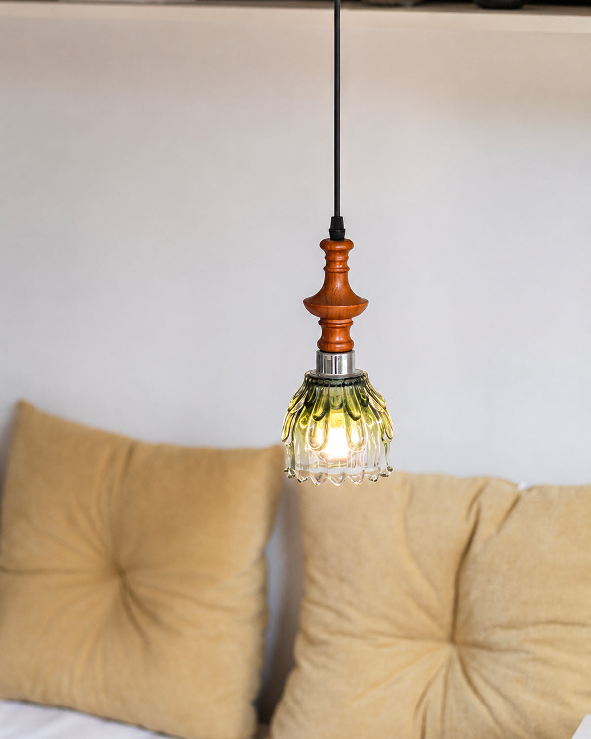 Verdant Dew Glass Pendant Light
