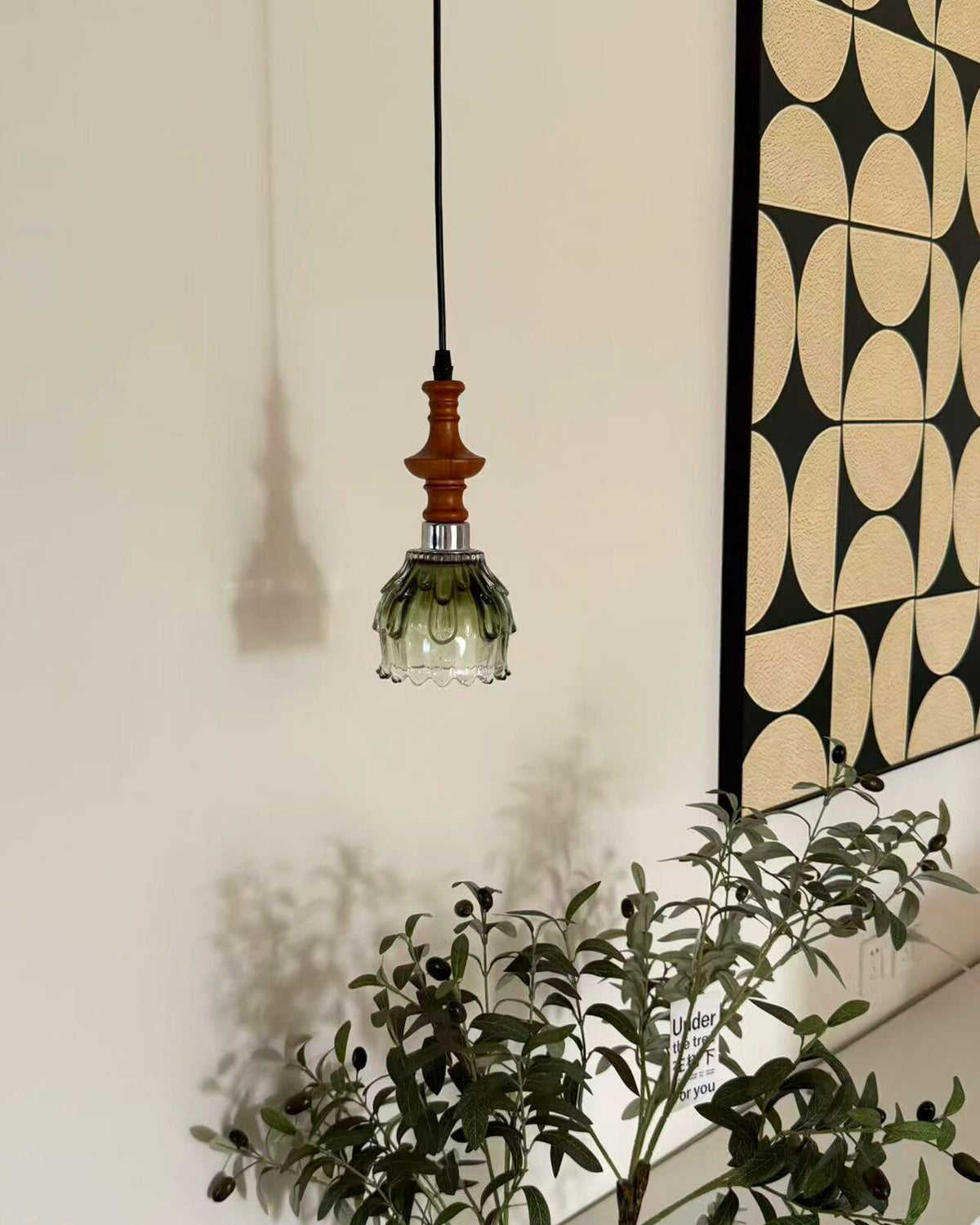 Verdant Dew Glass Pendant Light