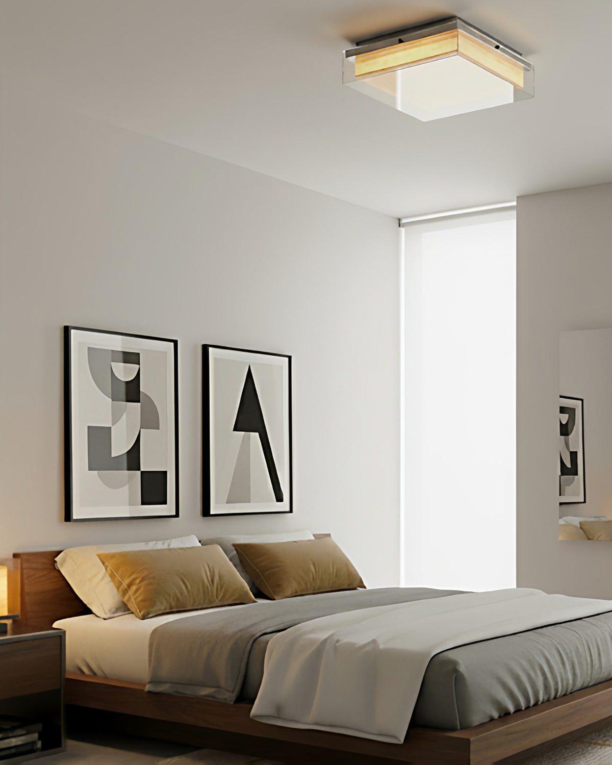 Xuan Paper Cube Ceiling Lamp