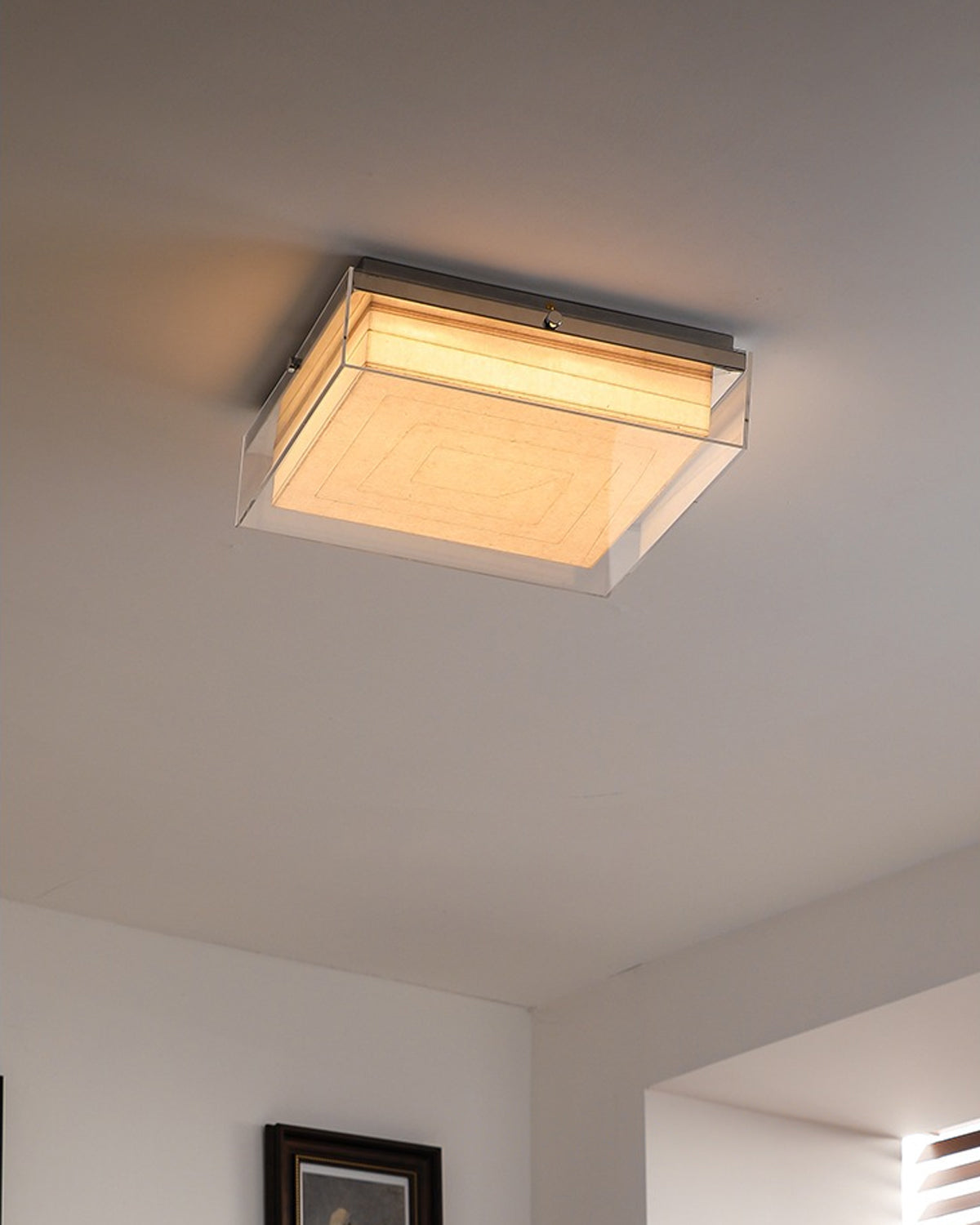 Xuan Paper Cube Ceiling Lamp