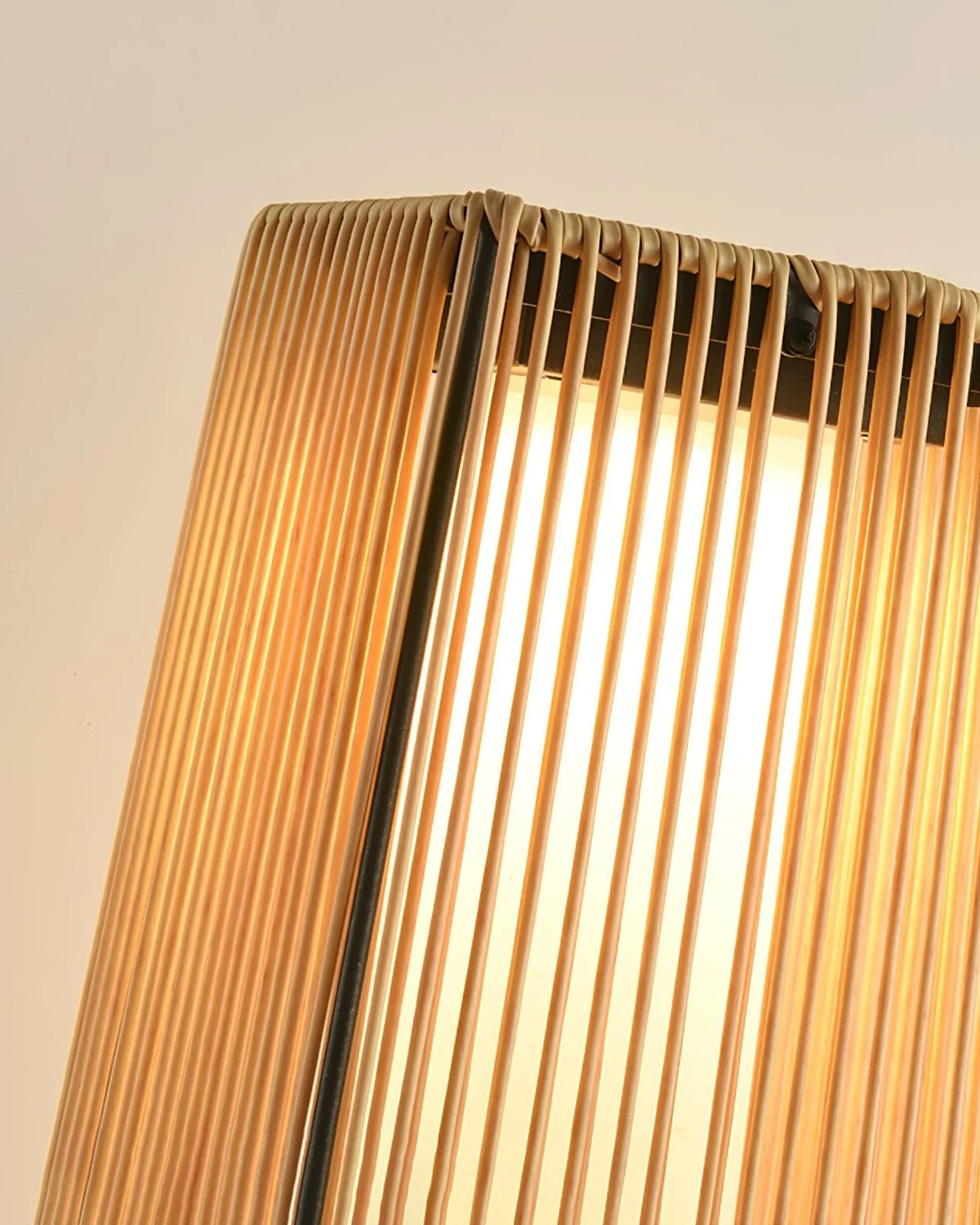 Plastic Rattan Outdoor Post Light