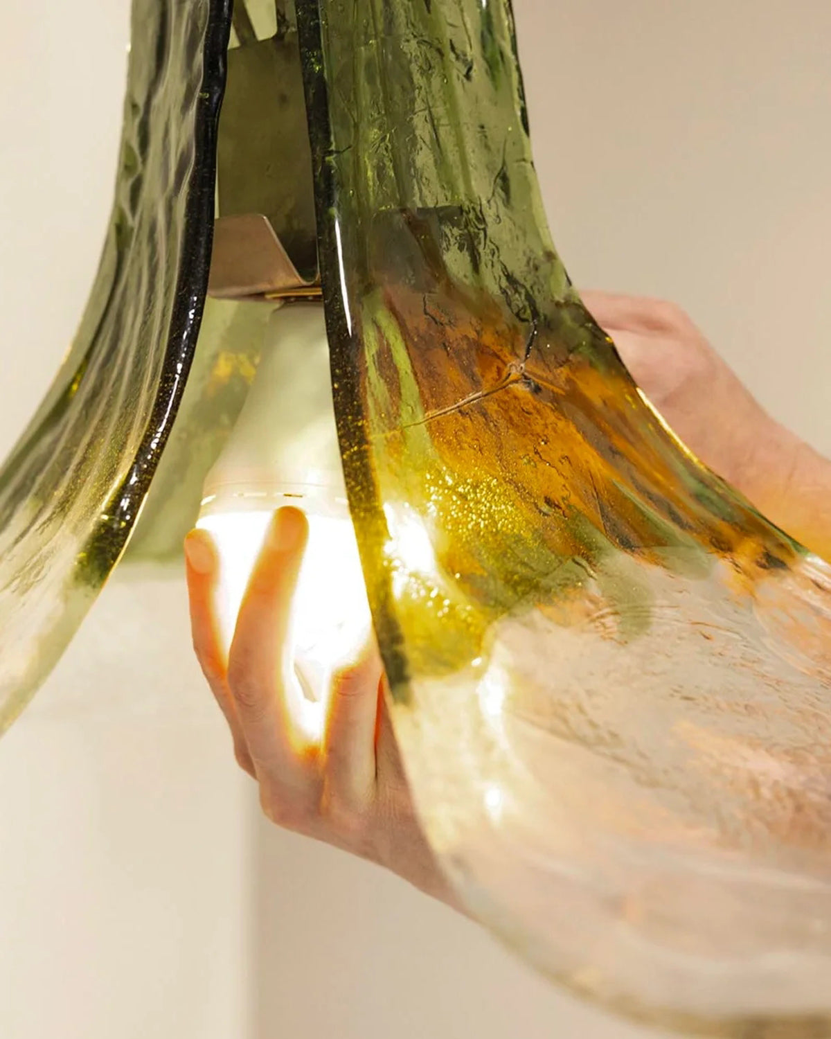 Murano Glass Flower Pendant Lamp